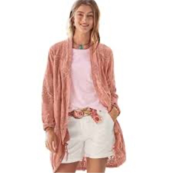 Sundance Moonlight Terracotta Eyelet Jacket - Picture 1 of 13